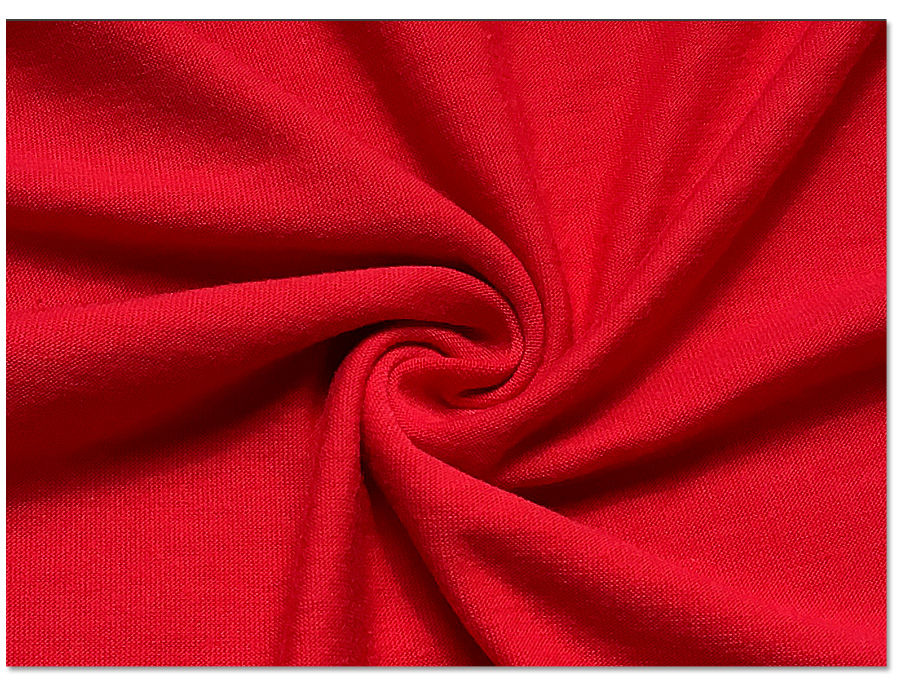 لون أحمر 1.85 متر 130 جرام قماش جيرسي فردي